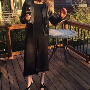 black jumpsuit Aritzia